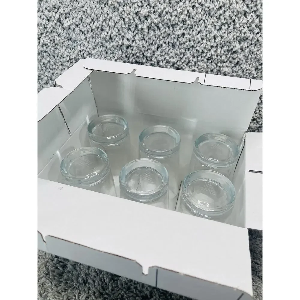 IKEA Godis Set of 6 Clear Drinking Glasses 14oz Tumblers Hiball 6inch #22648 New